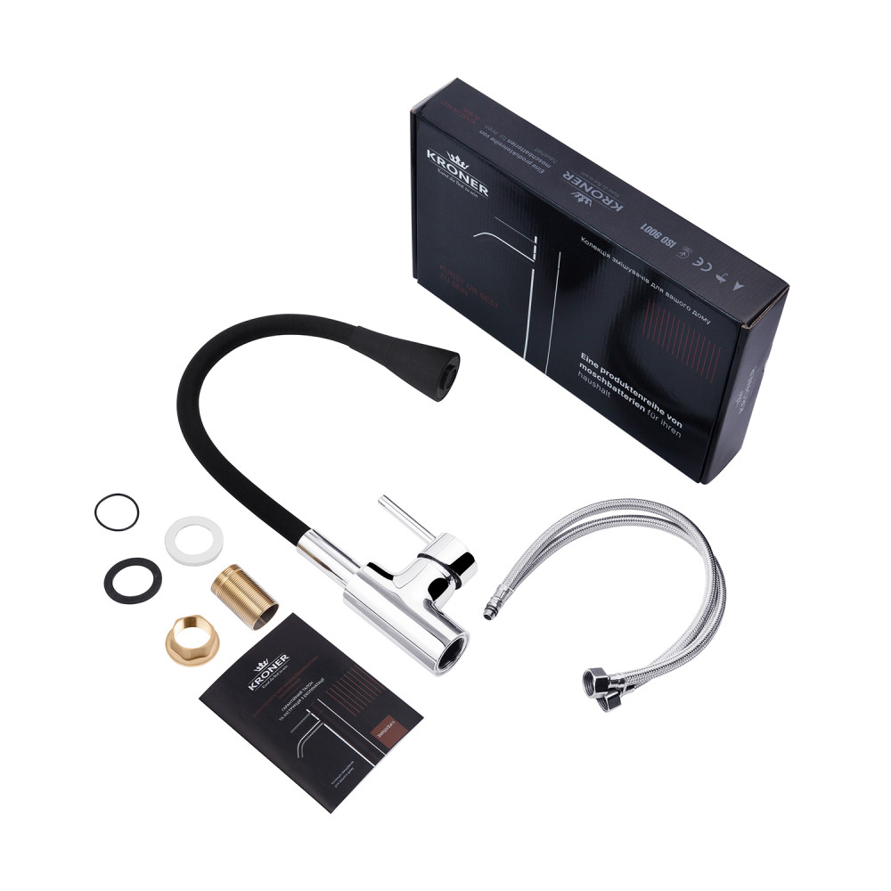 Змішувач для кухні Kroner KRM Küche - C031BLK CV024338