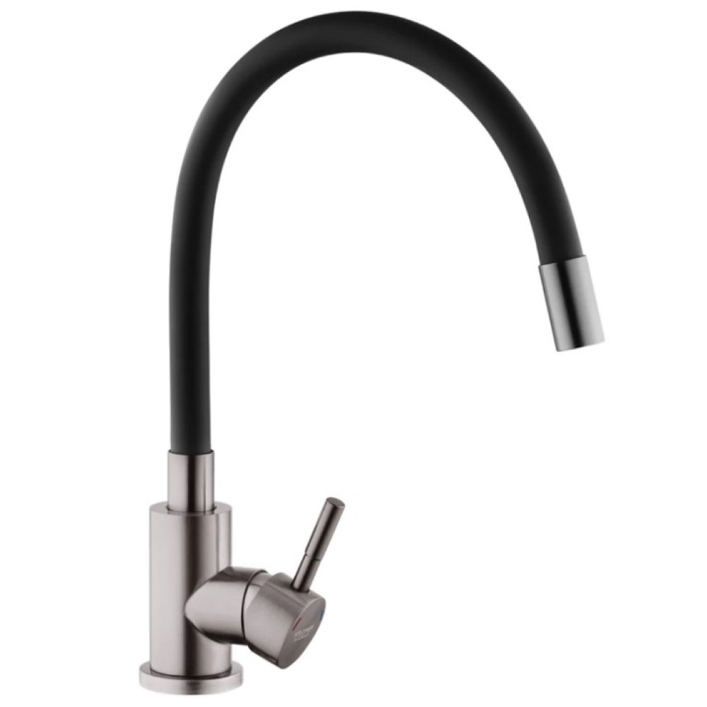 Змішувач для кухні Kroner KRP Edelstahl Klassisch - PVD035BLK