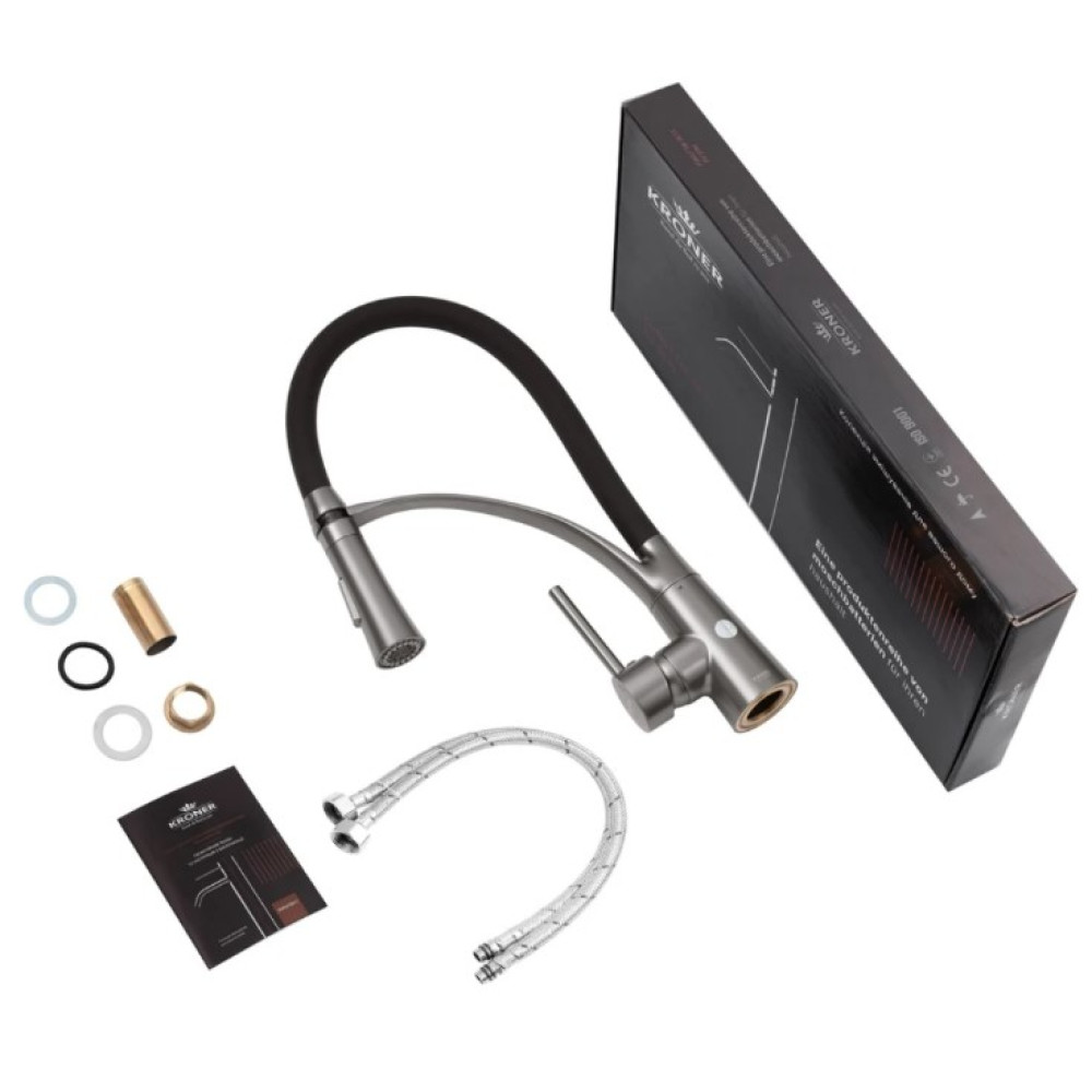 Змішувач для кухні Kroner KRP Ersel - GRP03393BLK