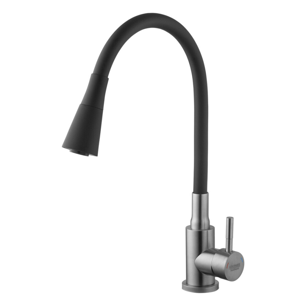Змішувач для кухні Kroner KRP Edelstahl Klassisch - ESG031BLK (CV035371)