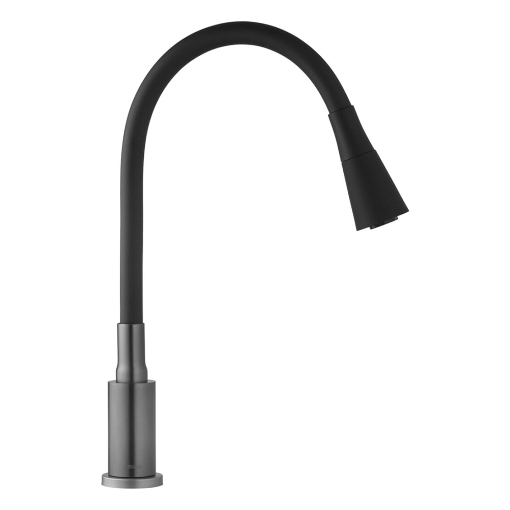 Змішувач для кухні Kroner KRP Edelstahl Klassisch - PVD031BLK (CV035373)
