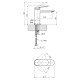Змішувач для раковини Kroner Element Element 211110-3801 (CV035941)