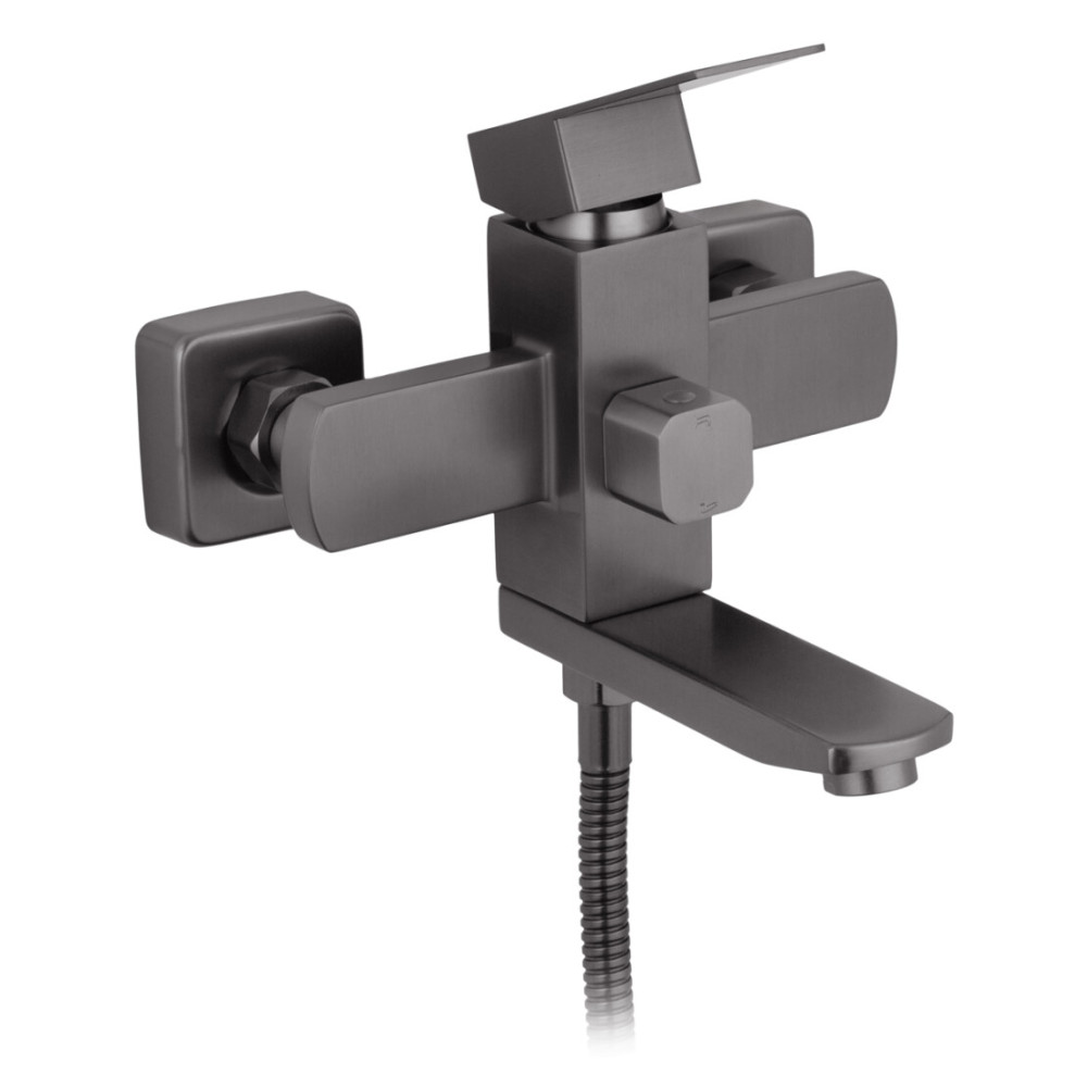 Смеситель для ванны Kroner KRP Edelstahl Kubus - PVD060 (CV035907)