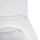 Унітаз підвісний безобідковий Kroner Harz WHI493736 RIMLESS з сидінням Slim Duroplast / Soft-close / Quick relase (KH493736WHIR)