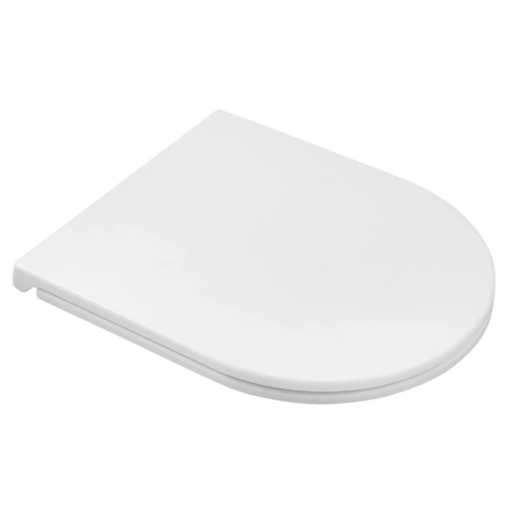 Унітаз підвісний безобідковий Kroner Harz WHI493736 RIMLESS з сидінням Slim Duroplast / Soft-close / Quick relase (KH493736WHIR)