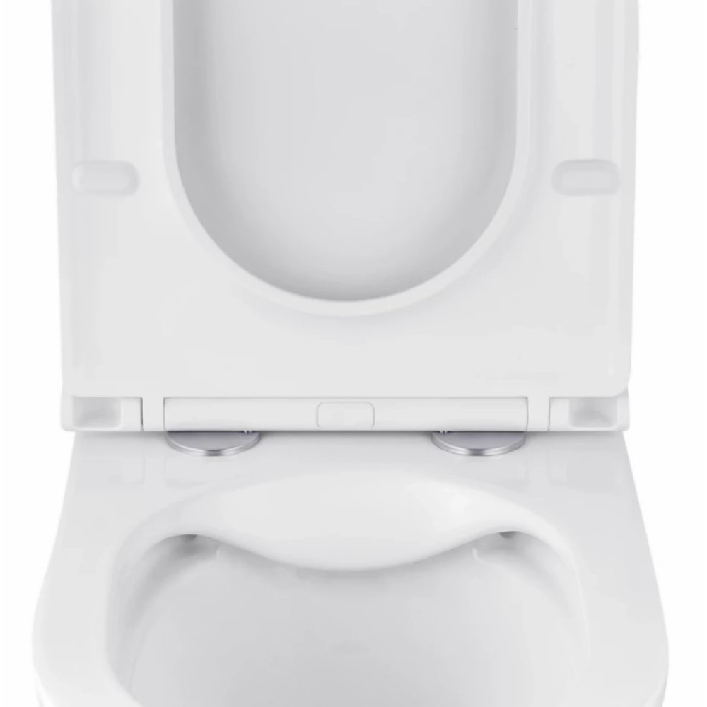 Унітаз підвісний безобідковий Kroner Armada WHI513636 RIMLESS з сидінням Slim Duroplast / Soft-close / Quick relase (KA513636WHIR)