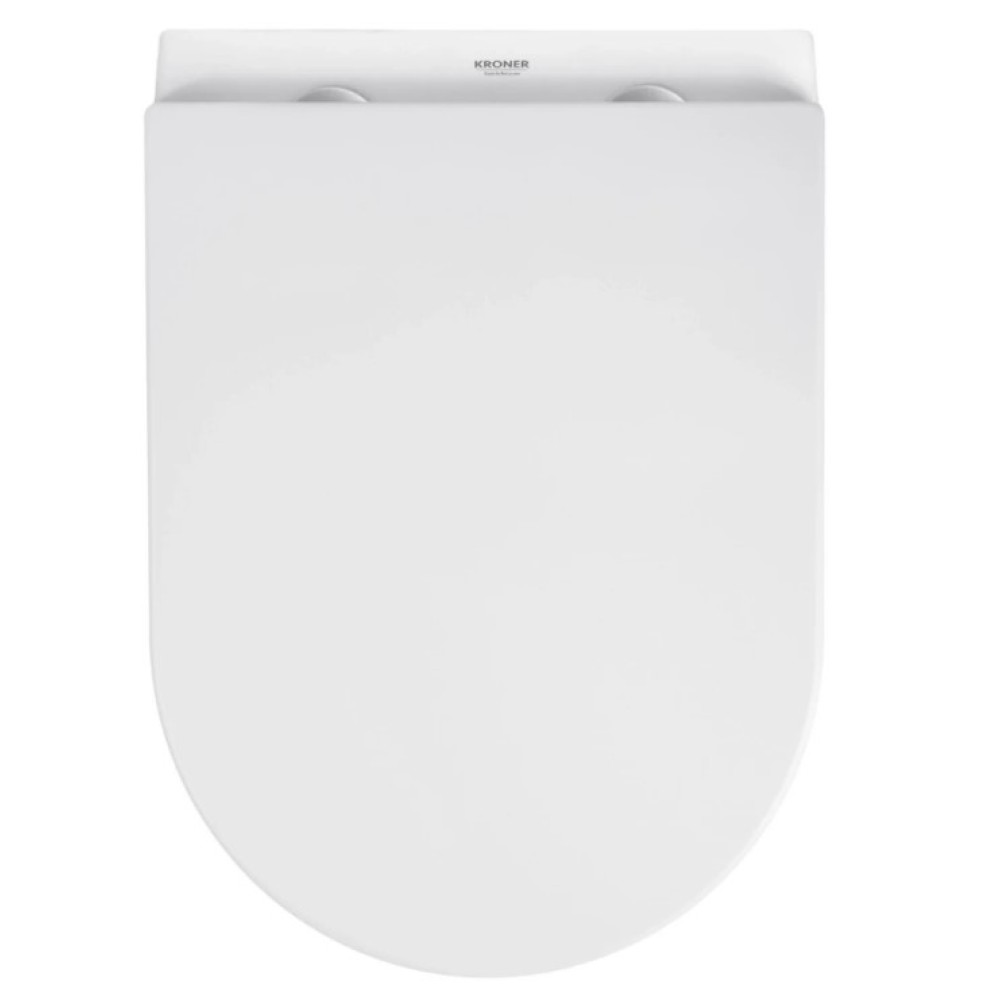 Унітаз підвісний безобідковий Kroner Armada WHI513636 RIMLESS з сидінням Slim Duroplast / Soft-close / Quick relase (KA513636WHIR)