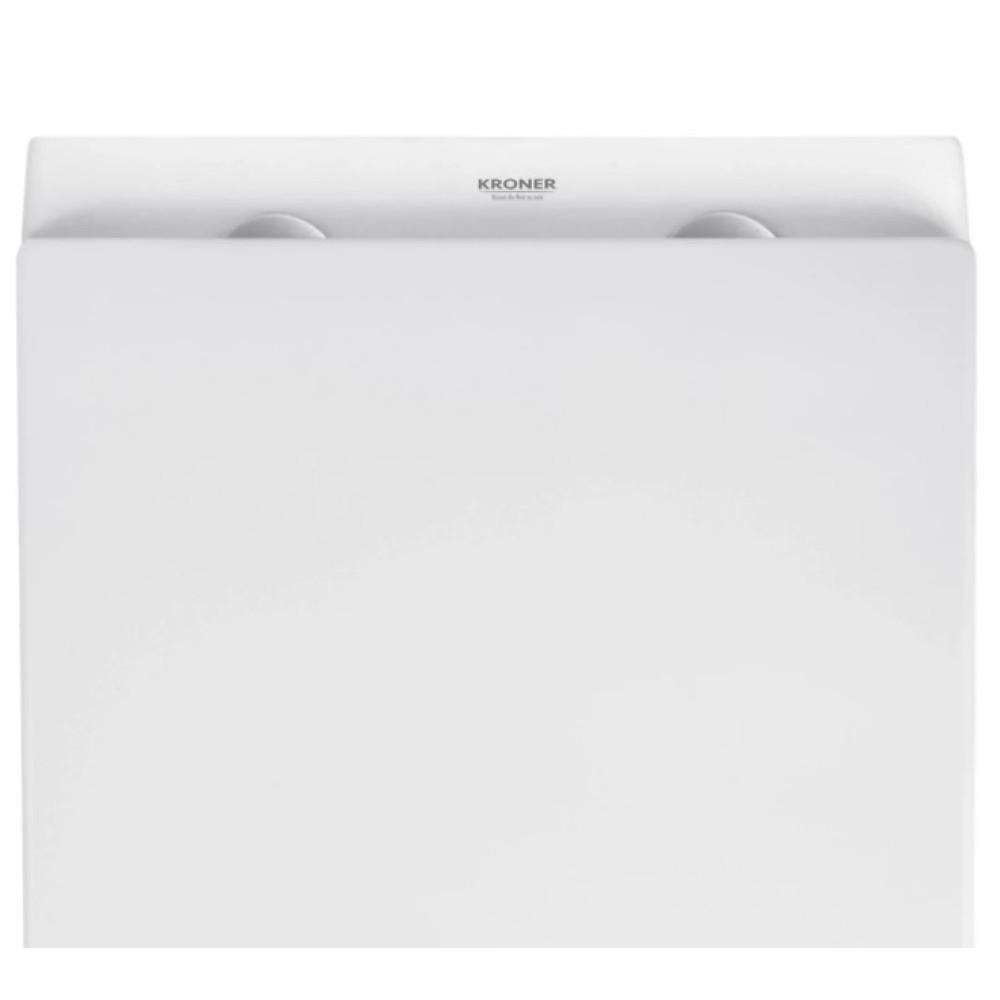 Унітаз підвісний безобідковий Kroner Armada WHI513636 RIMLESS з сидінням Slim Duroplast / Soft-close / Quick relase (KA513636WHIR)