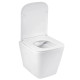 Унітаз підвісний безобідковий Kroner Eifel WHI493436 RIMLESS з сидінням Slim Duroplast / Soft-close / Quick relase (KE493436WHIR)