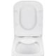 Унітаз підвісний безобідковий Kroner Eifel WHI493436 RIMLESS з сидінням Slim Duroplast / Soft-close / Quick relase (KE493436WHIR)