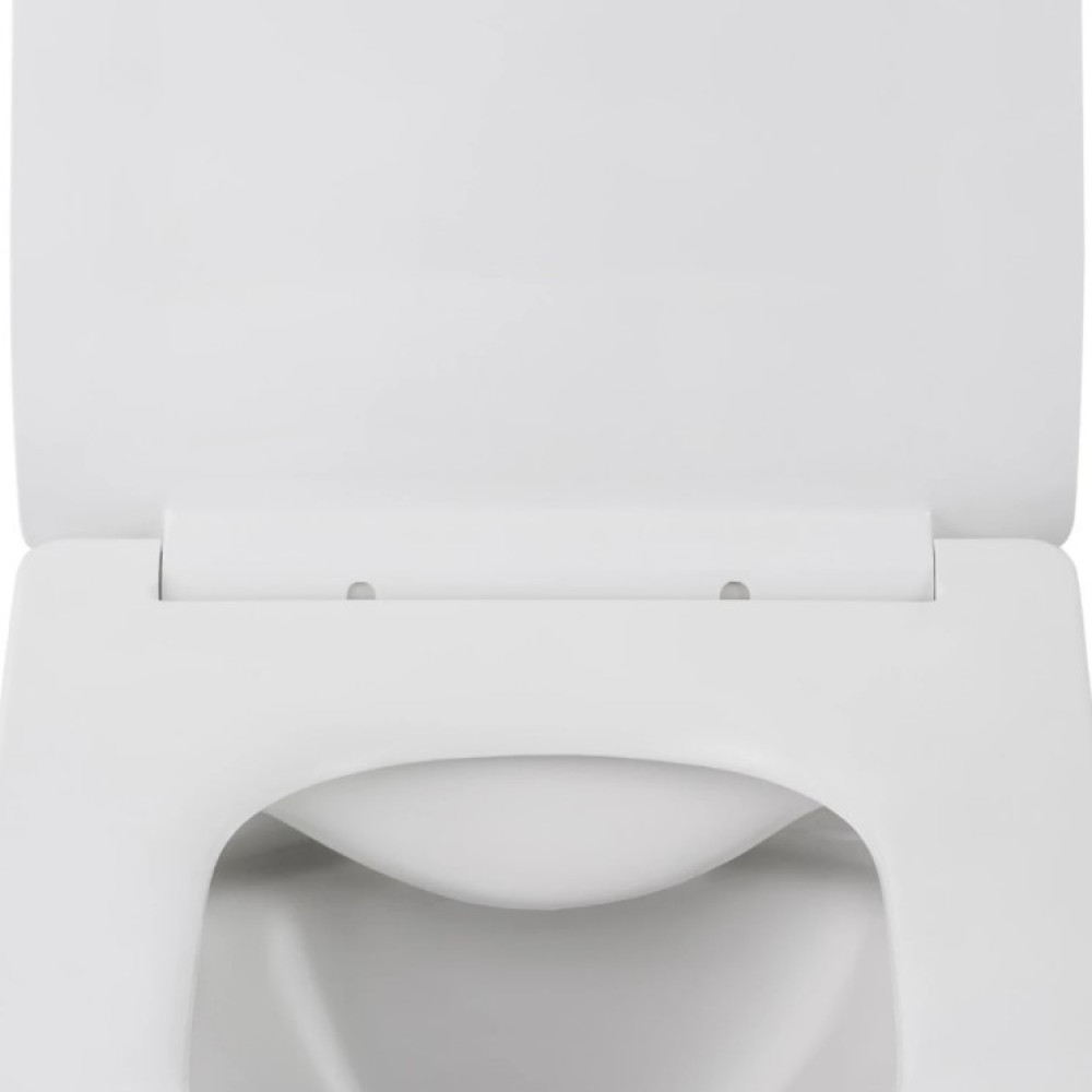 Унітаз підвісний безобідковий Kroner Eifel WHI523629 RIMLESS з сидінням (KE523629WHIR)