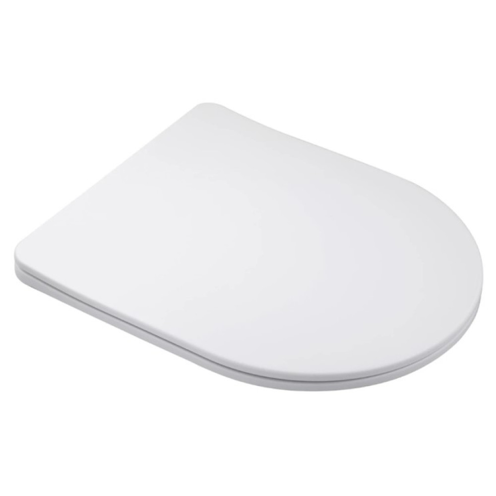 Унитаз подвесной безободковый Kroner Harz WHI523632 RIMLESS с сиденьем (KH523632WHIR)