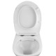 Унітаз підвісний безобідковий Kroner Oker WHI533536 RIMLESS з сидінням (KO533536WHIR)