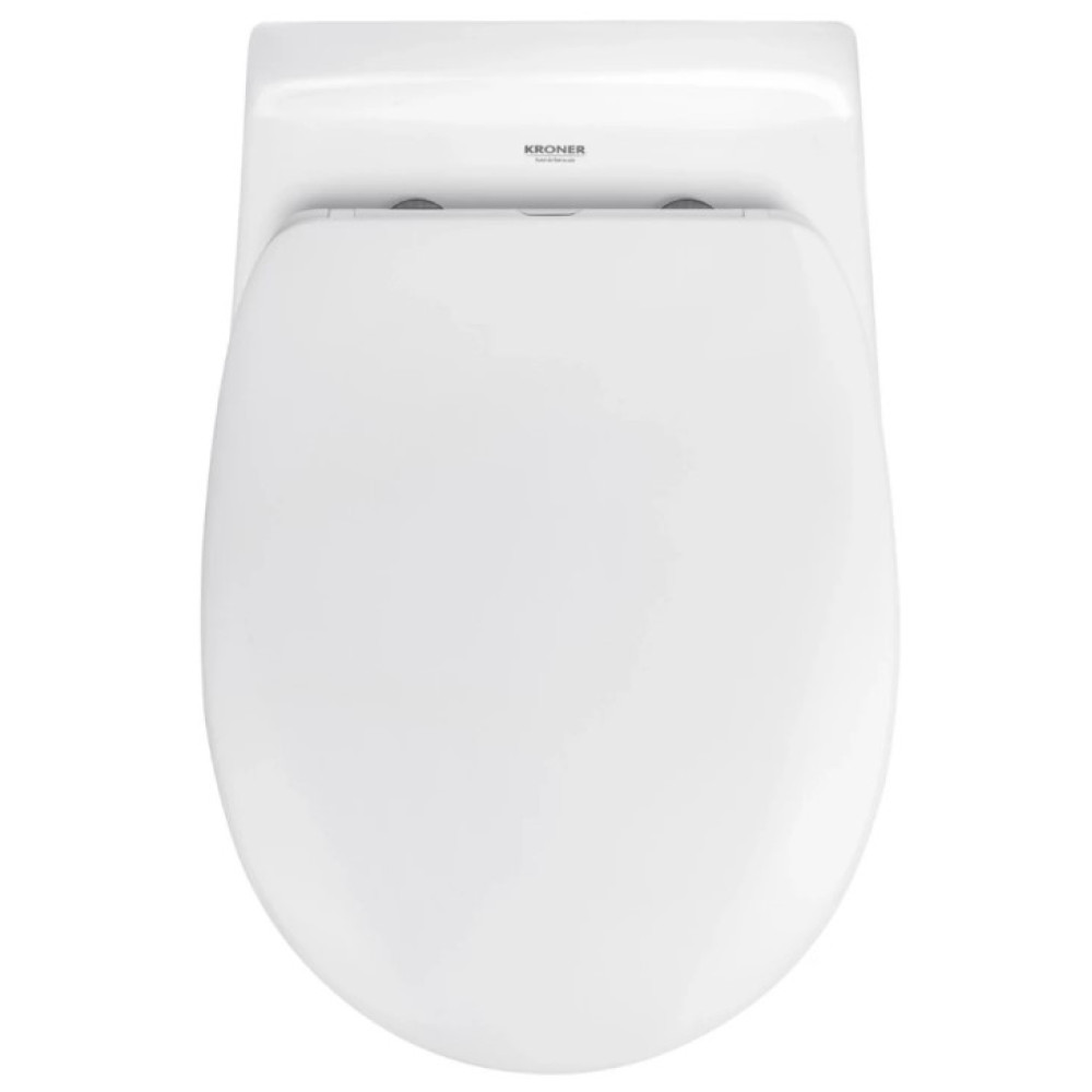 Унітаз підвісний безобідковий Kroner Oker WHI533536 RIMLESS з сидінням (KO533536WHIR)