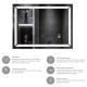 Зеркало Kroner KRM Spiegel HR1-8060 с LED-подсветкой и антизапотением CV030030