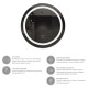 Дзеркало Kroner KRM Spiegel R2 - 6060 з LED-підсвічуванням та антизапітнінням CV030042