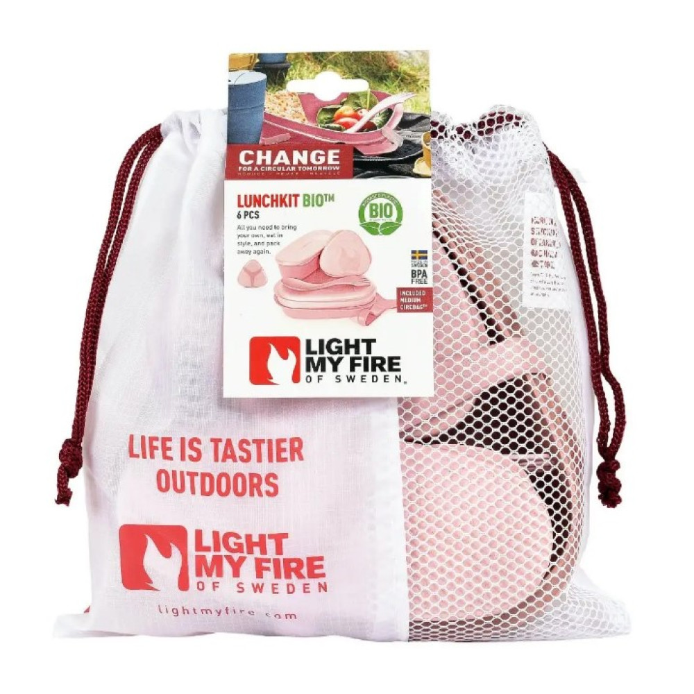 Набір посуду Light My Fire LunchKit BIO 6 pcs, Dusty Pink (LMF 2413710110)