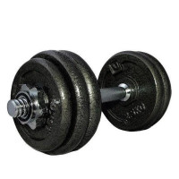 Гантель набірна LiveUP 15кг 1шт DUMBELL SET чорний Уні 2-15кг LS2311-15