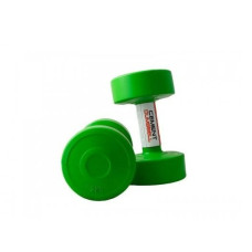 Гантели пластиковые пары LiveUP CEMENT DUMBELL зеленый Уни 2х2кг LS2003-2