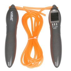 Скакалка с электросчетчиком LiveUP ELECTRONIC JUMP ROPE серо, оранжевый Уни 275см LS3123