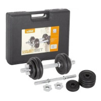 Набір гантелей у кейсі LiveUP пара DUMBBELL SET чорний Уні 2х7,5кг LS2322B-15KGS