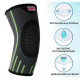 Компресійний налокітник MadMax MFA-283 3D Compressive elbow support Dark grey/Neon green S  (1 шт) (MFA-283_S)