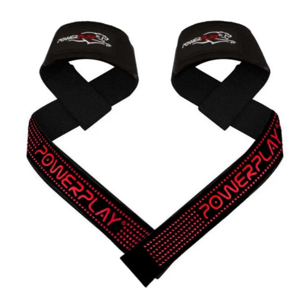 Лямки для тяги PowerPlay 7064 Чорно-Червоні (PP_7064_Black/Red)