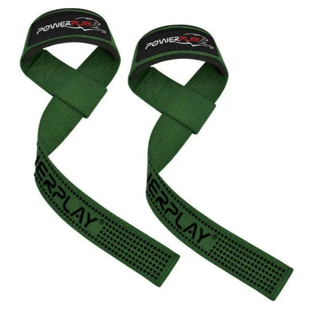Лямки для тяги PowerPlay 7064 Lifting Gym Straps Зелені (PP_7064_Green)