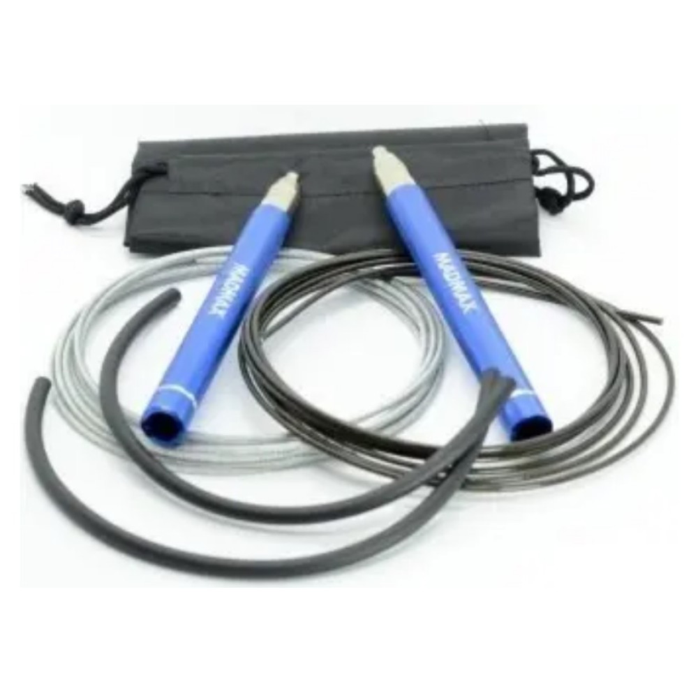 Скакалка швидкісна на підшипниках алюмінієва MadMax MFA-286 Speed jump rope Blue 3 м (MFA-286-BLU-U)
