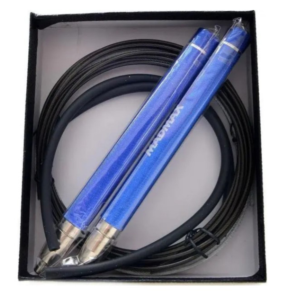 Скакалка швидкісна на підшипниках алюмінієва MadMax MFA-286 Speed jump rope Blue 3 м (MFA-286-BLU-U)