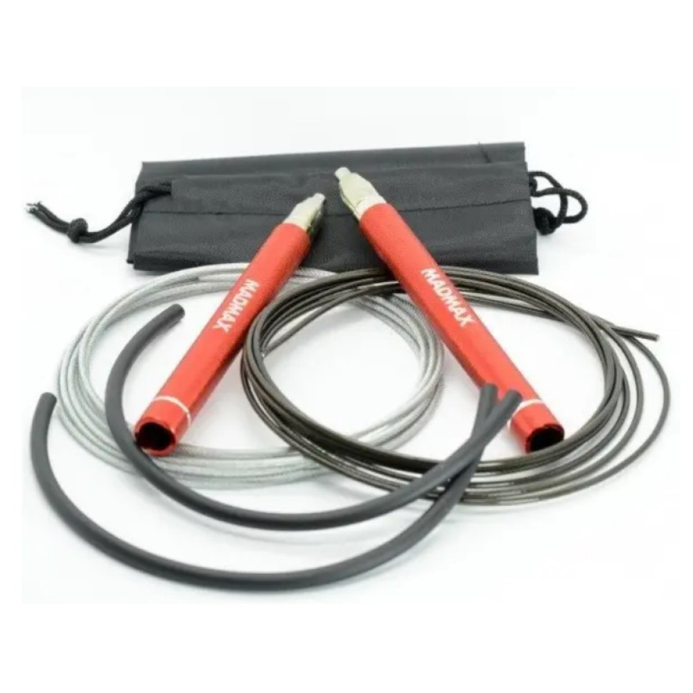 Скакалка швидкісна на підшипниках алюмінієва MadMax MFA-286 Speed jump rope Red 3 м (MFA-286-RED-U)