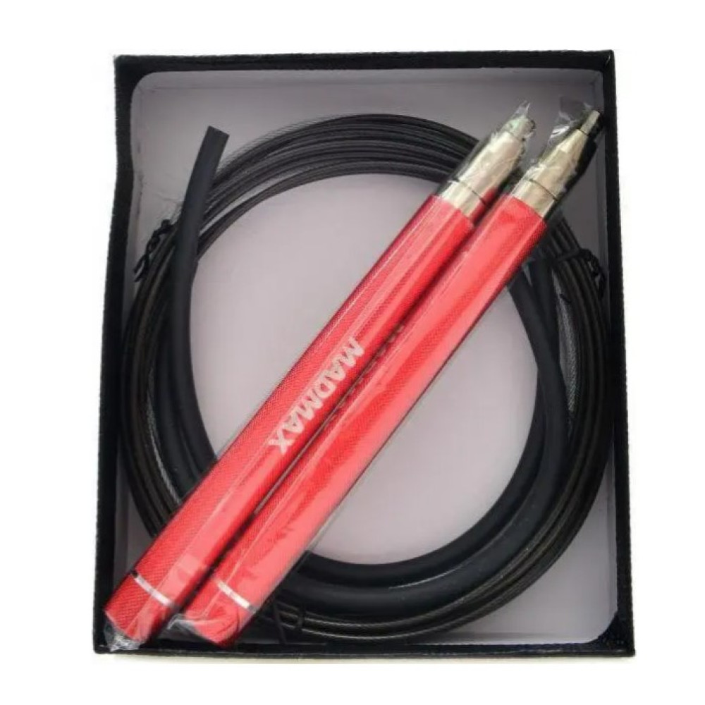 Скакалка швидкісна на підшипниках алюмінієва MadMax MFA-286 Speed jump rope Red 3 м (MFA-286-RED-U)