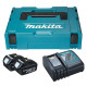 Набір акумуляторів + зарядний пристрій Makita LXT BL1830 x 2 шт, DC18RC, Makpac 1 197952-5