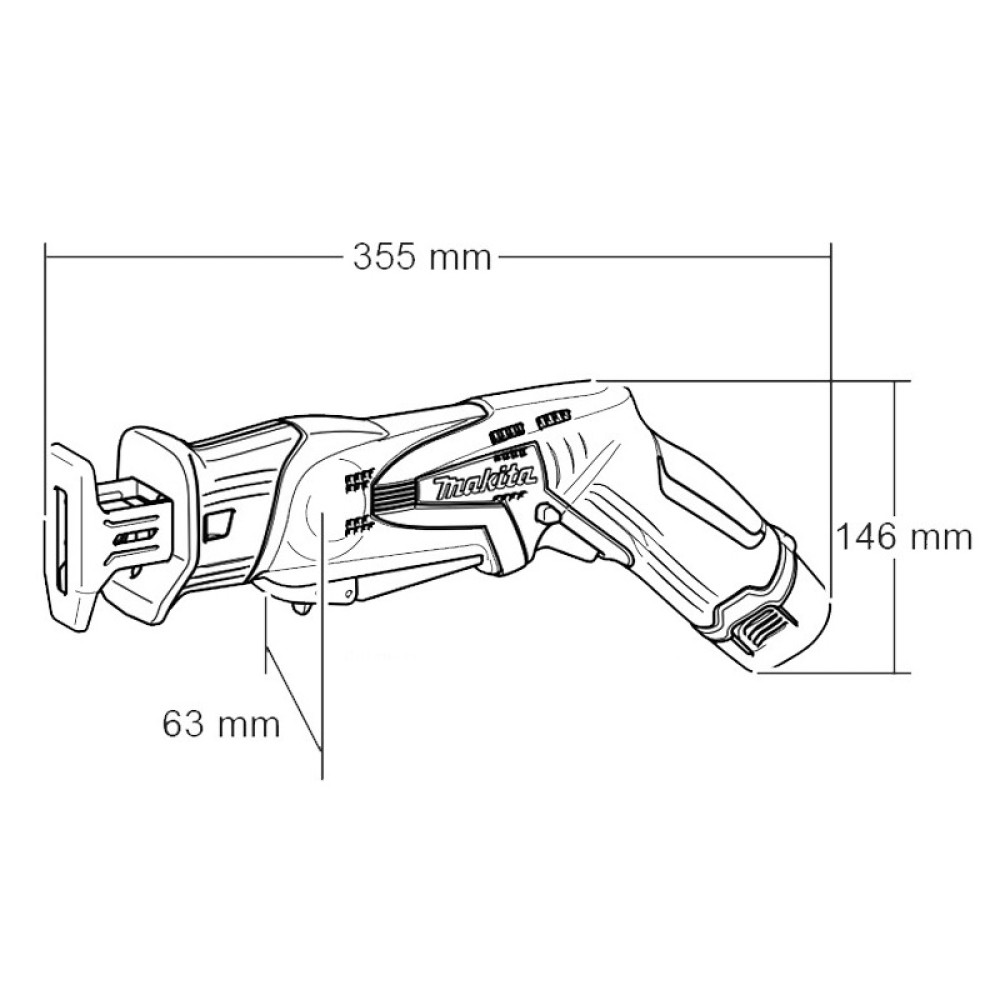 Лобзик Makita JR100DZ акумуляторний CXT 10.8 В