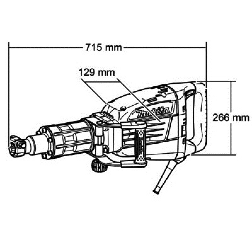Молоток отбойный Makita HM1307C 1510 Вт