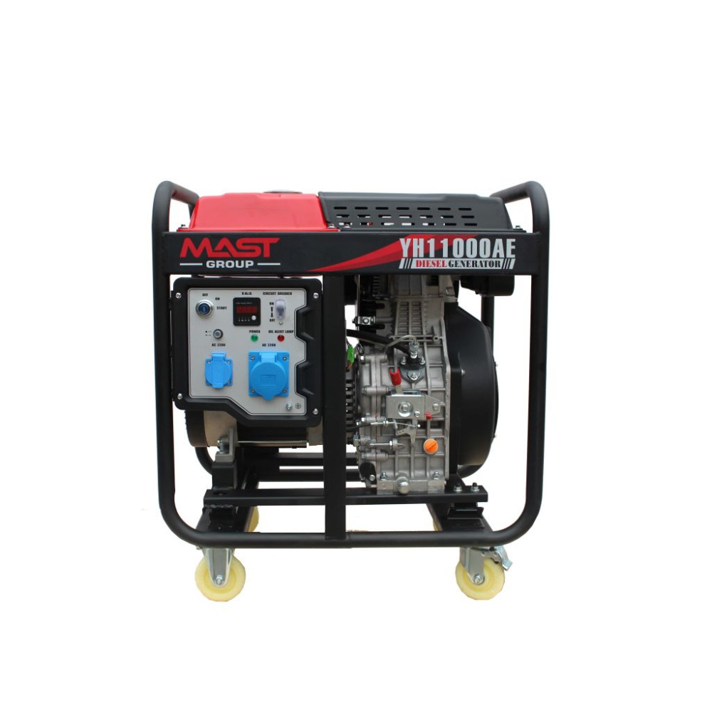 Дизельний генератор MAST GROUP + газова плитка Orcamp CK-505 + електричний обігрівач Gardyer HE2000 та лійка (KYH11000AE)
