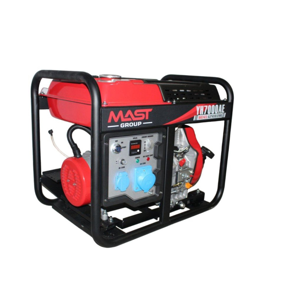 Дизельний генератор MAST GROUP + газова плитка Orcamp CK-505 + електричний обігрівач Gardyer HE2000 та лійка (KYH7000AE)