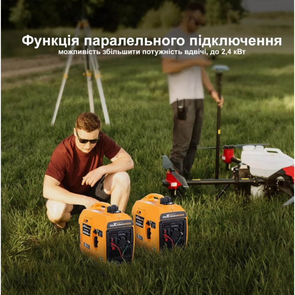 Генератор інверторний MaXpeedingRods 1.2 кВт, ручний запуск MXR1500