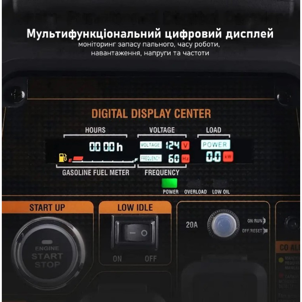 Генератор инверторный газ/бензин MaXpeedingRods 3.5 кВт, Електричний старт/Дистанційний старт/Ручний запуск MXR3500s