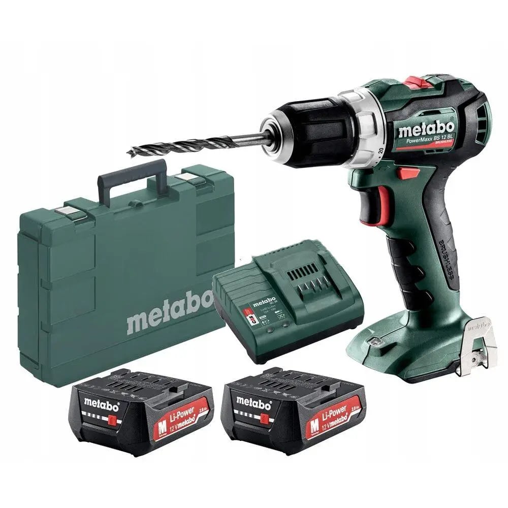Шуруповерт-дриль Metabo PowerMaxx BS 12 BL 2x2.0Аг