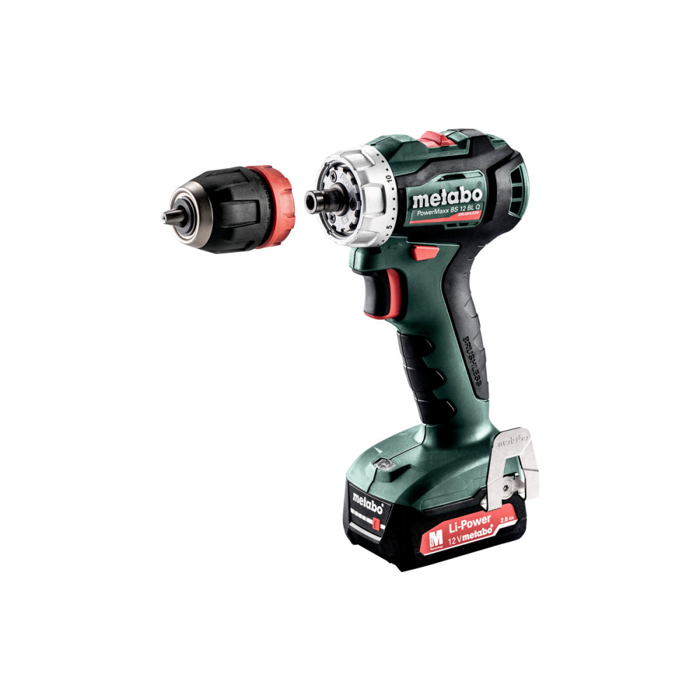 Шуруповерт-дриль Metabo PowerMaxx BS 12 BL Quick 2х2.0Аг