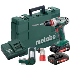 Аккумуляторная дрель-шуруповерт 18V 2x2Aг Metabo BS 18 Quick