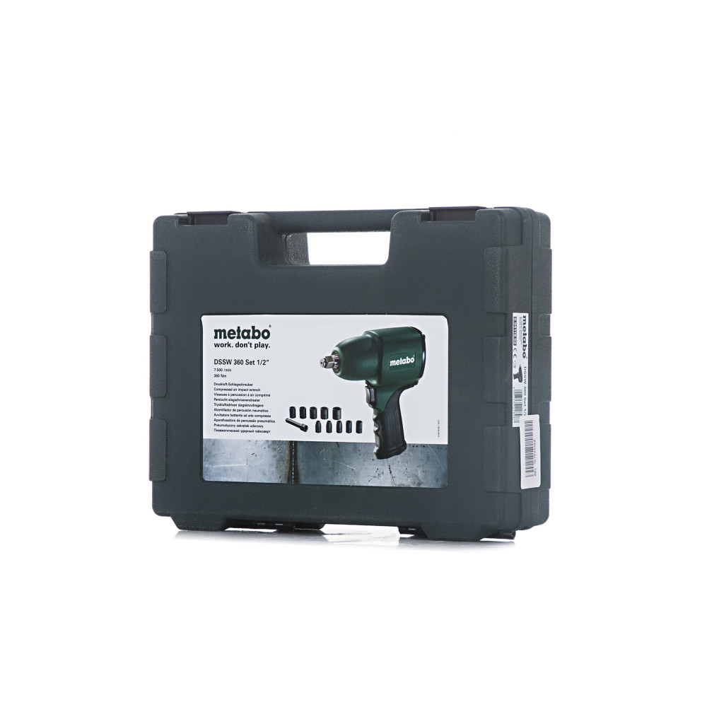 Гайковерт Metabo DSSW 360 Set пневматичний ударний 1/2" (604118500)