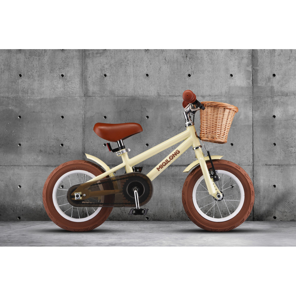 Дитячий велосипед Miqilong RM Бежевий 12" ATW-RM12-BEIGE