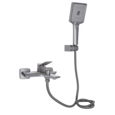 Смеситель для ванны Qtap Presto (с душевым гарнитуром) QTPRE259GRP45584