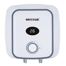 Водонагреватель Mixxus EWH-0506 Small Over 6 л над мойкой, 1500Вт, "мокрый" ,ТЭН, вертикальный, квадратный, белый (WH0020)