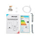 Водонагреватель Mixxus EWH-09050 FLAT WET 50 л, 2,0 кВт, "мокрый" ТЭН, вертикальный, прямоугольный, белый (WH0594)