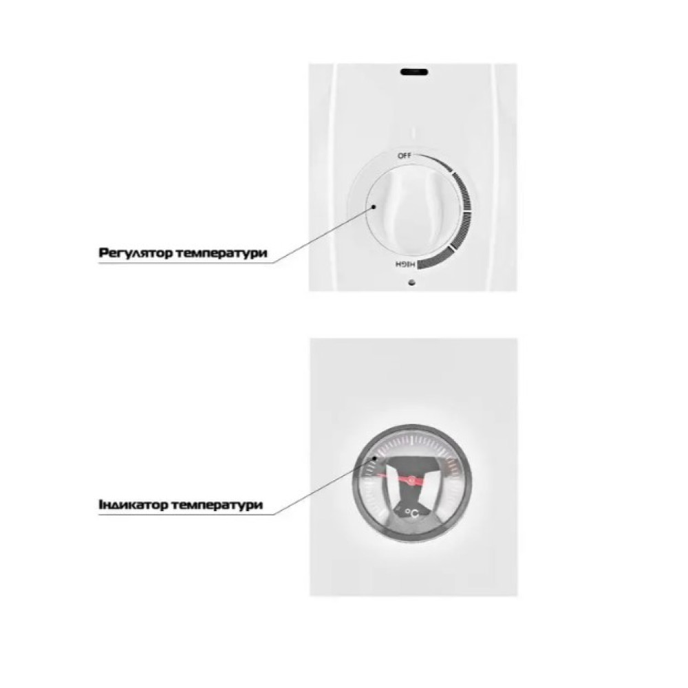 Водонагрівач Mixxus EWH-07030 ROUND WET 30 л, 1,5 кВт, "мокрий" ТЕН, вертикальний, циліндричний, білий (WH0600)
