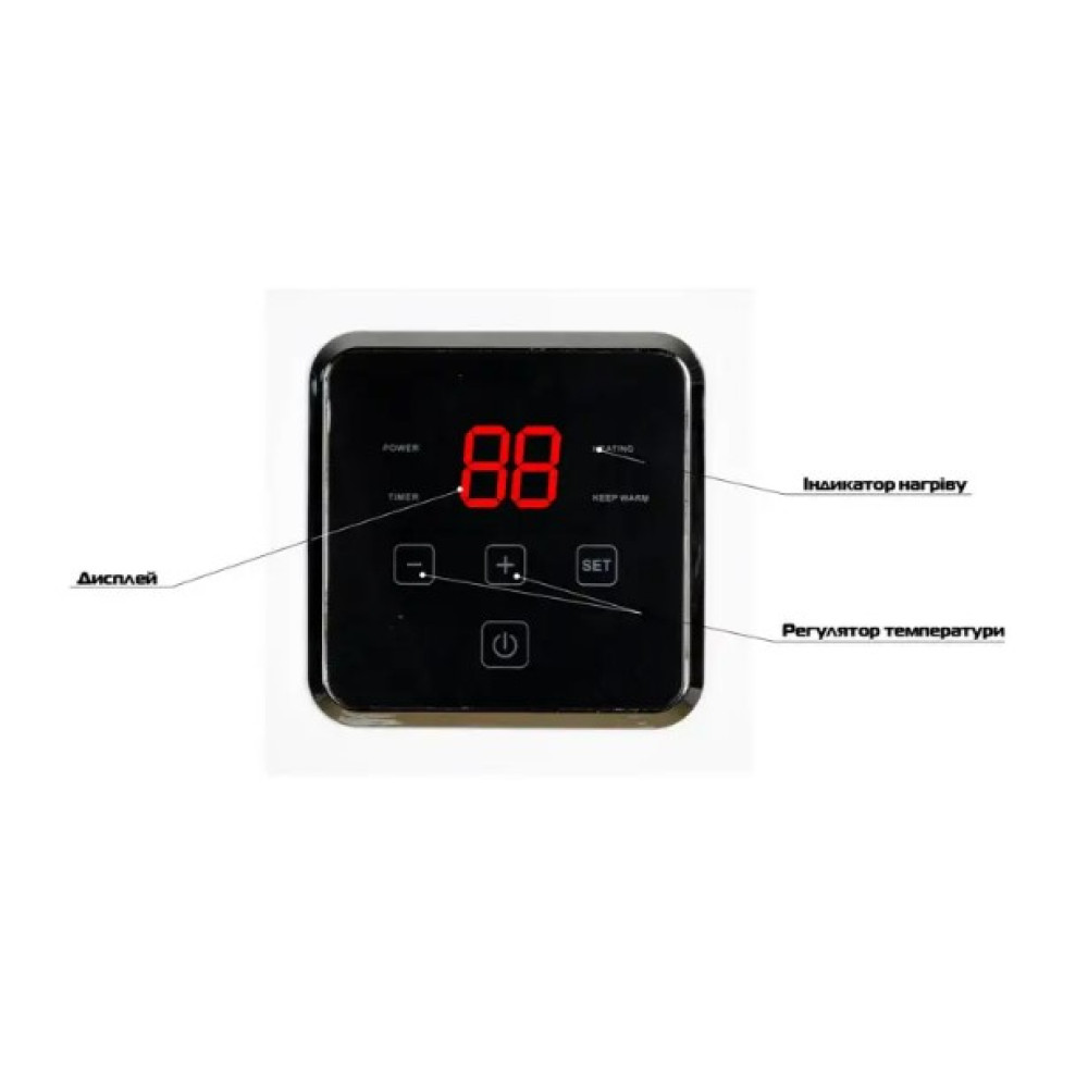 Водонагрівач Mixxus EWH-13100 CUBE WET(V) 100 л, 2,0 кВт, "мокрий" ТЕН, вертикальний, квадратний, білий (WH0613)