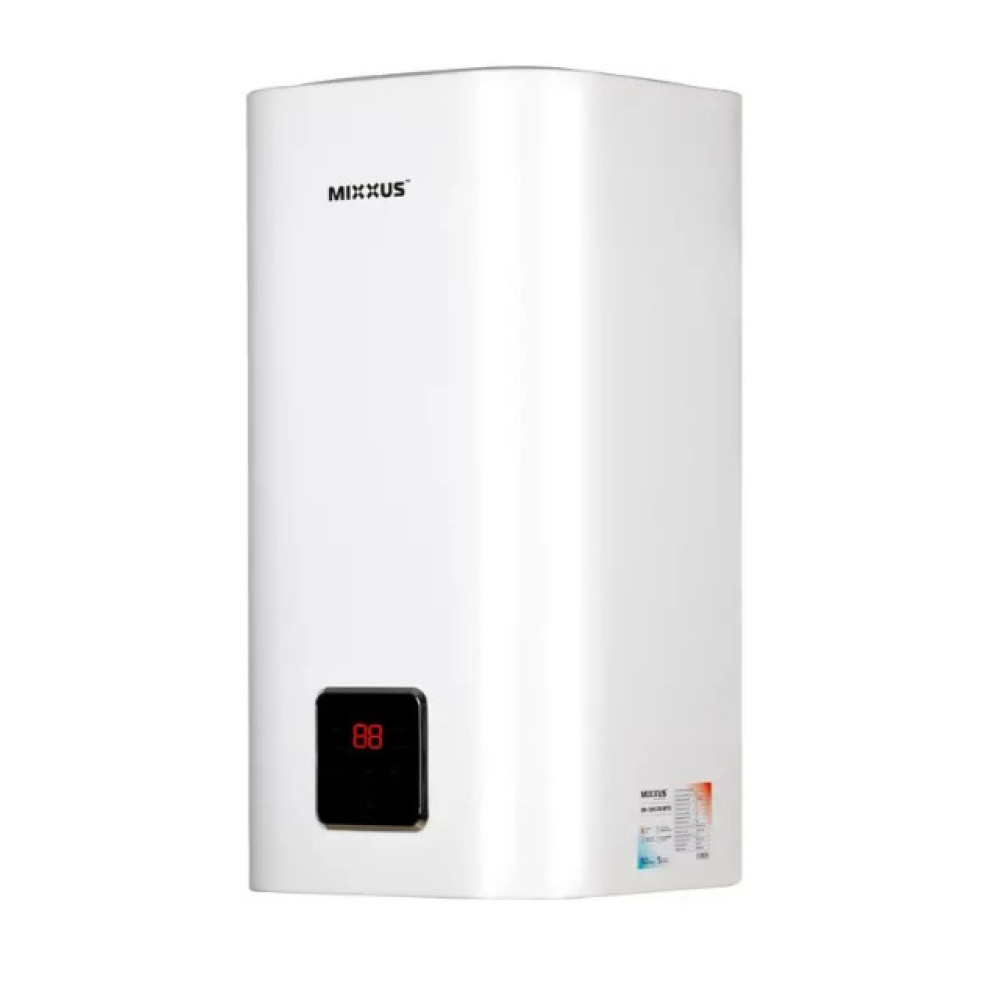 Водонагрівач Mixxus EWH-13100 CUBE WET(V) 100 л, 2,0 кВт, "мокрий" ТЕН, вертикальний, квадратний, білий (WH0613)